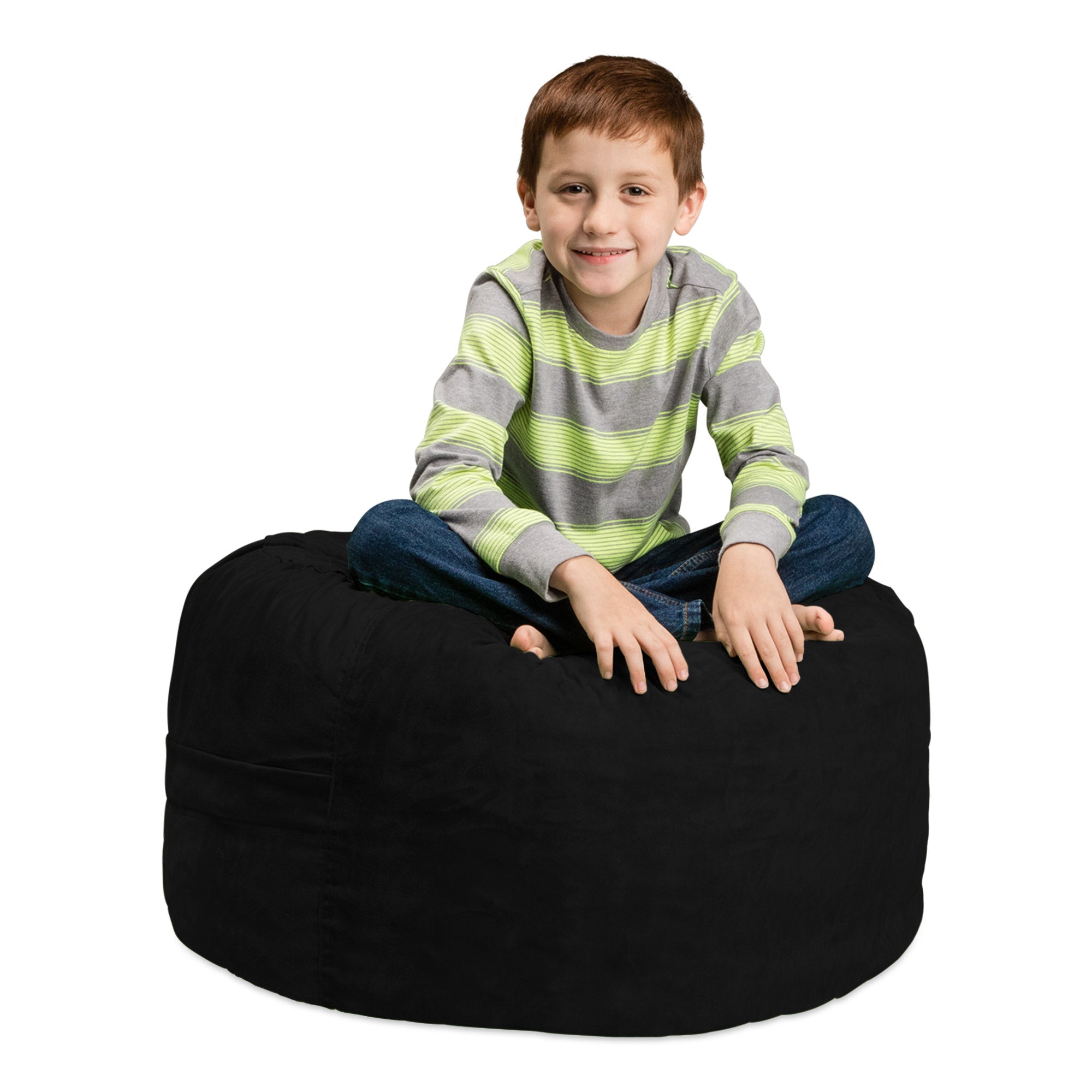 Soft and supportive Bean bag cover Easily morphable and lightweight Perfect  for Den room dcor, family rooms, rec rooms, or home theaters. It's like  floating on the moon. The stretchable Polyester-Spandex material